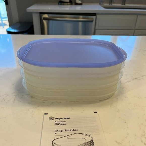 Never Used Tupperware Fridge Stackable & Stuffables Set - Picture 4 of 16